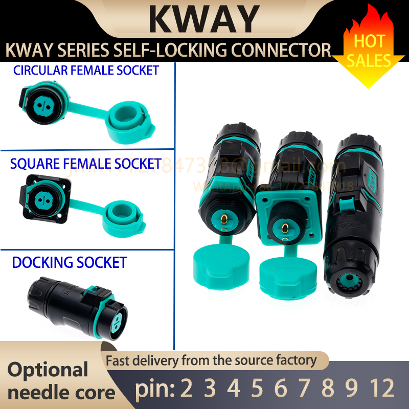 Outdoor Power Lead - 1 set konektor tahan air luar