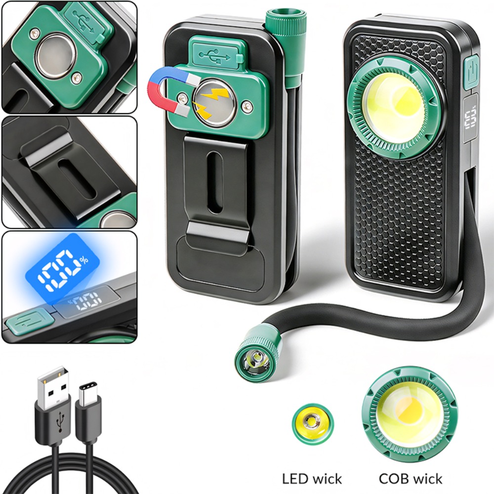 Outdoor Power Works - Lampu Kerja Magnetik Baru dengan Klip