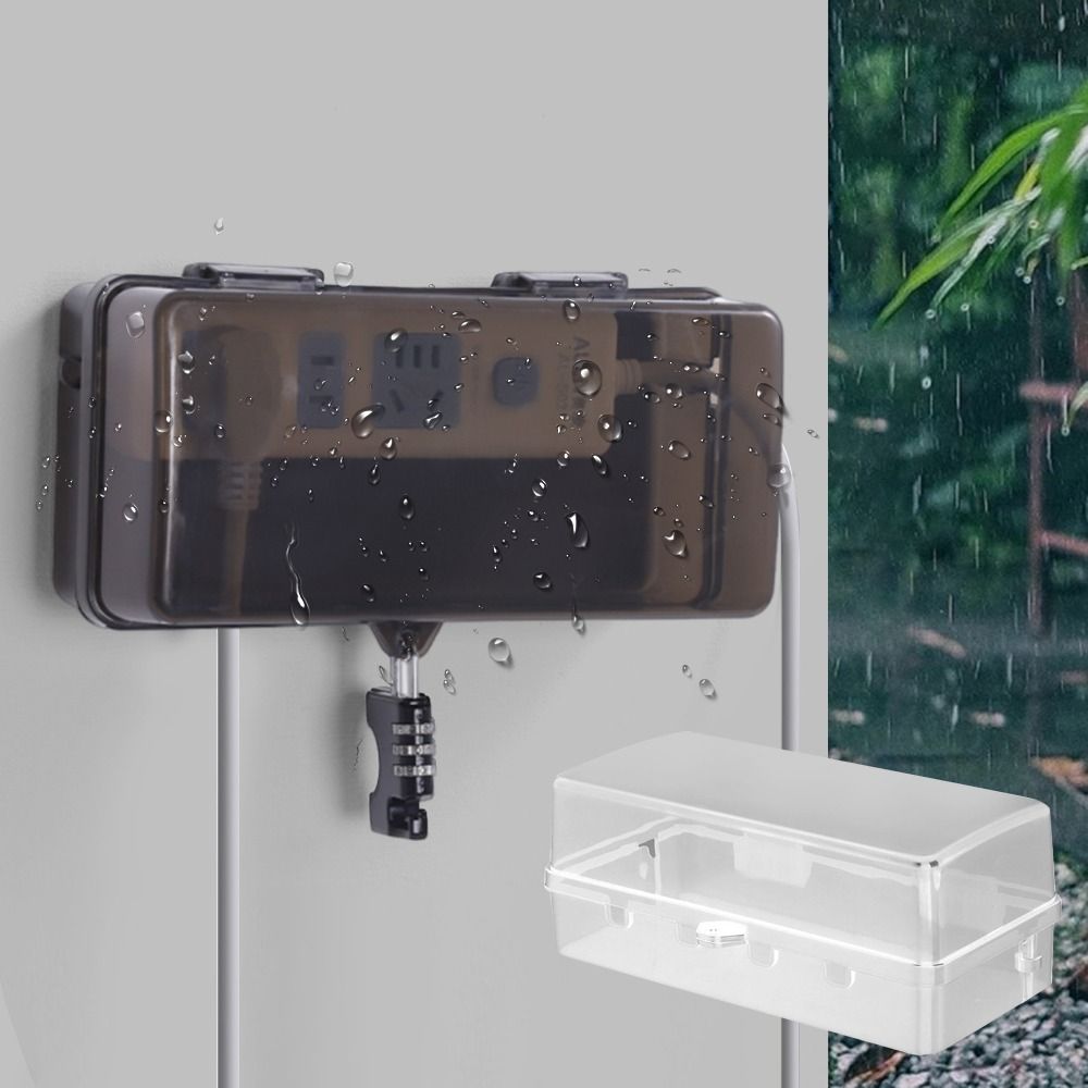 Outdoor Power Lead - Kotak Steker Plastik Tahan Lama Anti