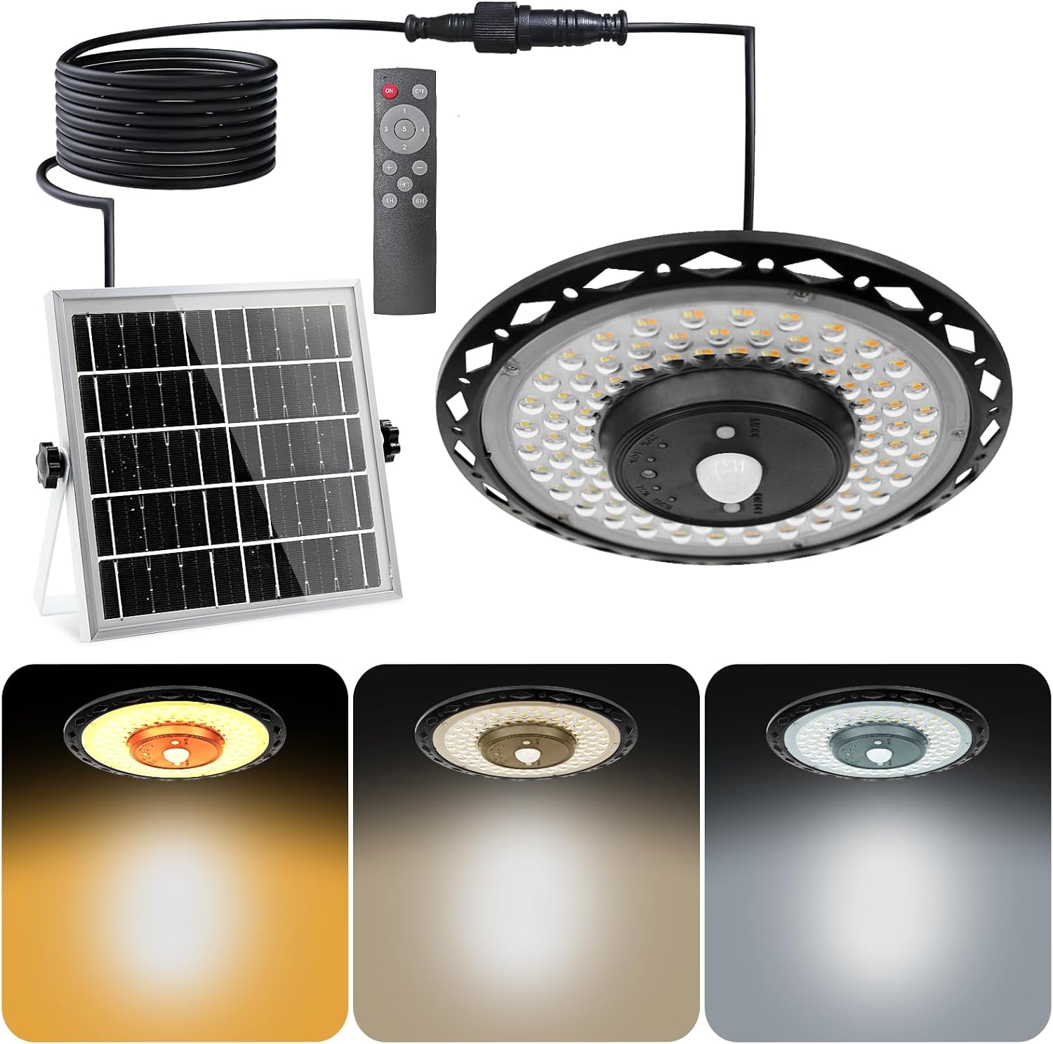 Outdoor Power Outlet Solar - Lampu Jalan UFO Surya Luar Ruangan,