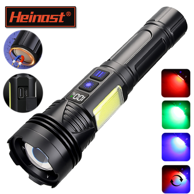 Outdoor Power Works - Senter LED Genggam Bertenaga USB, Dapat