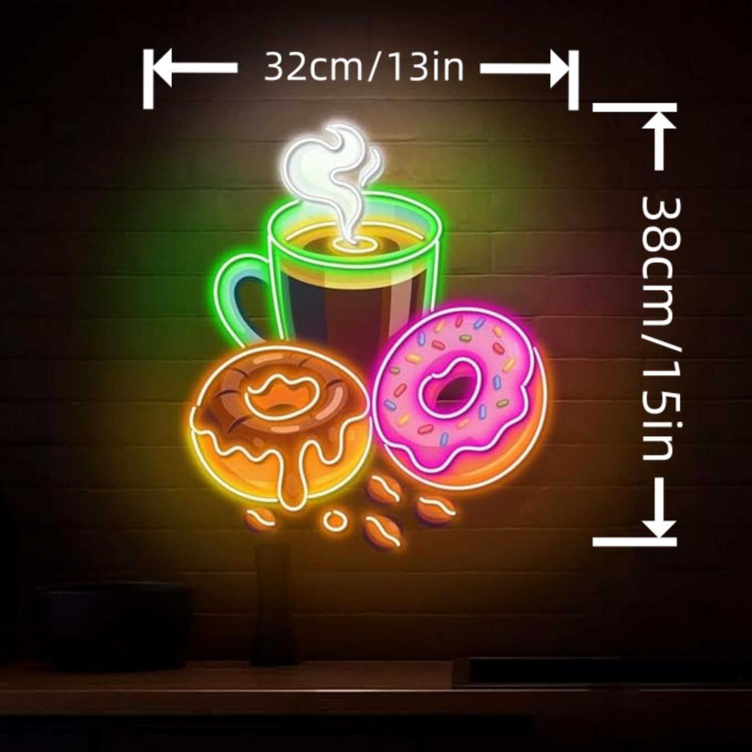 Lampu Neon LED Bentuk Donat, D - Outdoor Kitchen Power ulasan dan harga