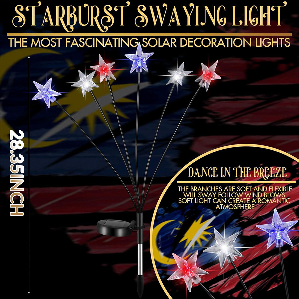 1/2 buah lampu bintang surya m - Outdoor Power Outlet Solar ulasan dan harga