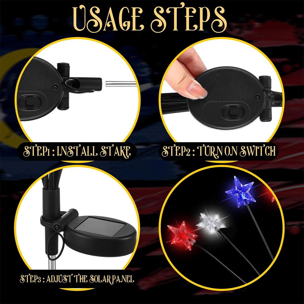 1/2 buah lampu bintang surya m - Outdoor Power Outlet Solar ulasan dan harga
