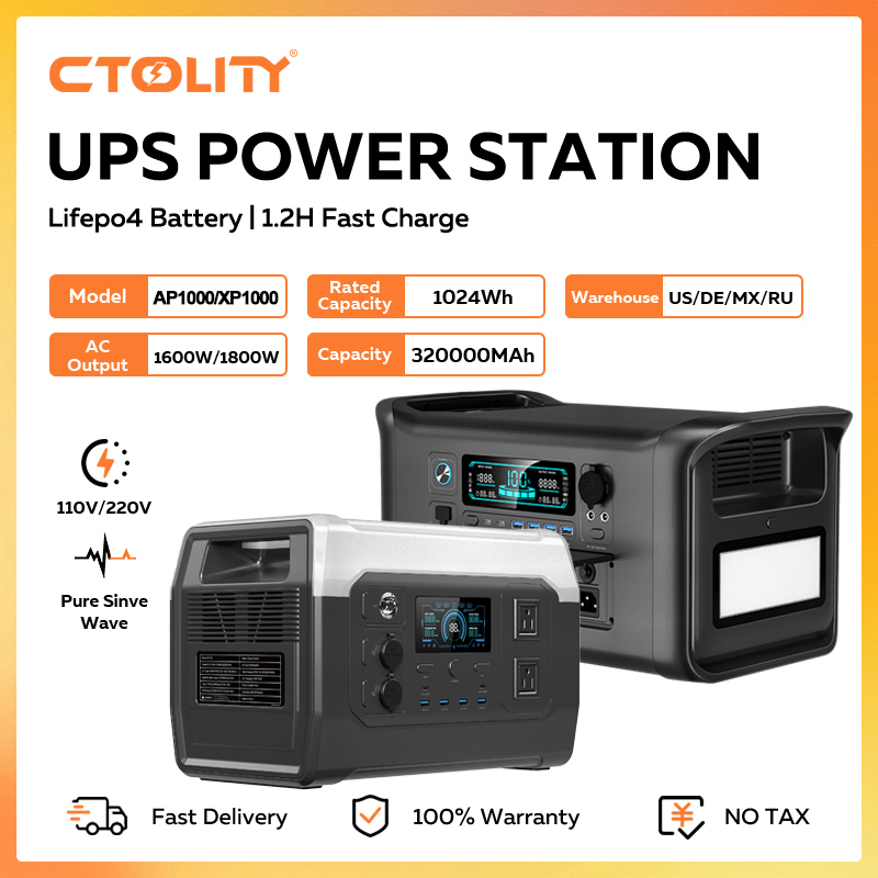 CTOLITY 1800W Stasiun Daya Por - Outdoor Power Outlet Solar ulasan dan harga