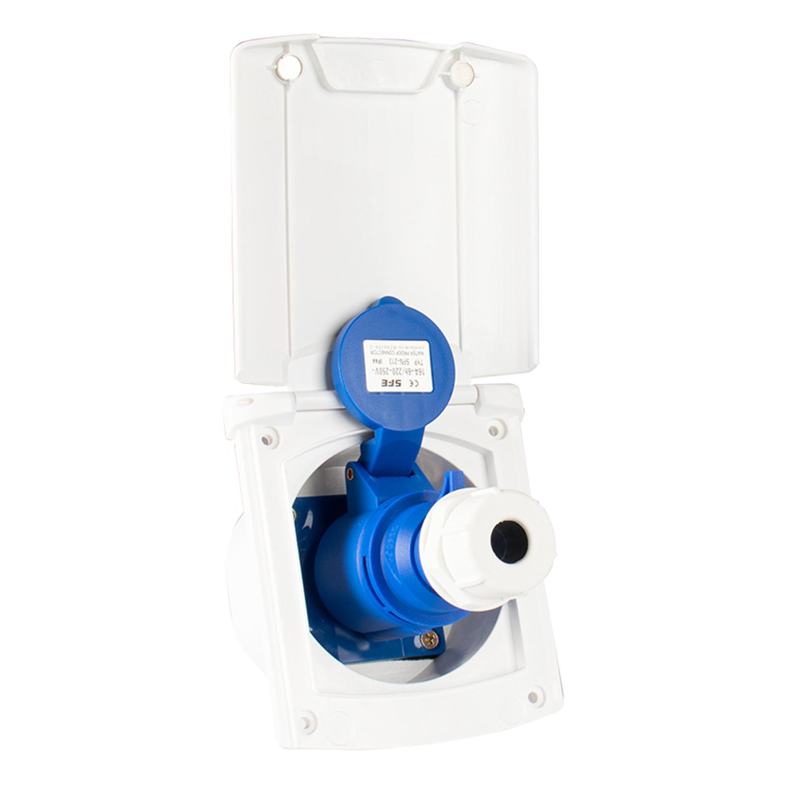 Soket Listrik RV Eksternal 16A - Outdoor Power Socket With Lock ulasan dan harga