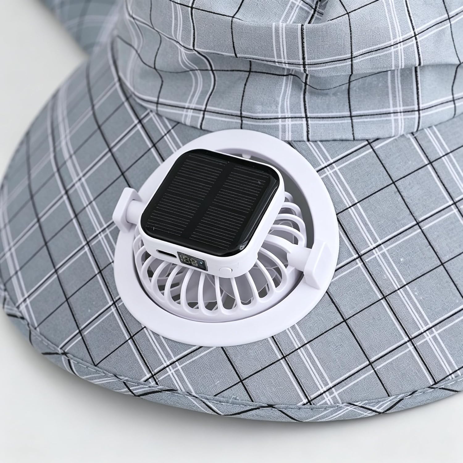 1PC Topi Kipas Pelindung Leher - Outdoor Power Fan ulasan dan harga