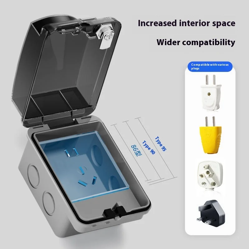 Soket Terpasang Terbuka Tipe 8 - Outdoor Power Socket With Lock ulasan dan harga