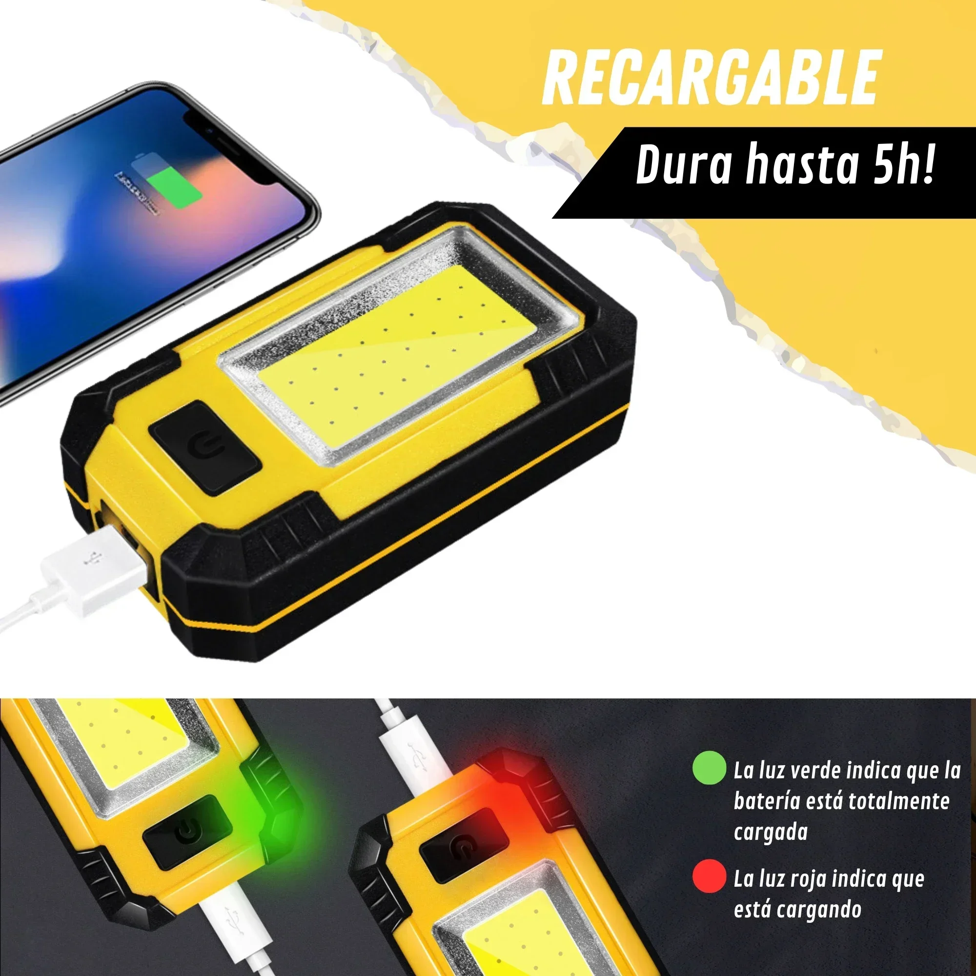 Lampu Kerja Isi Ulang 4000MAH  - Outdoor Power Works ulasan dan harga
