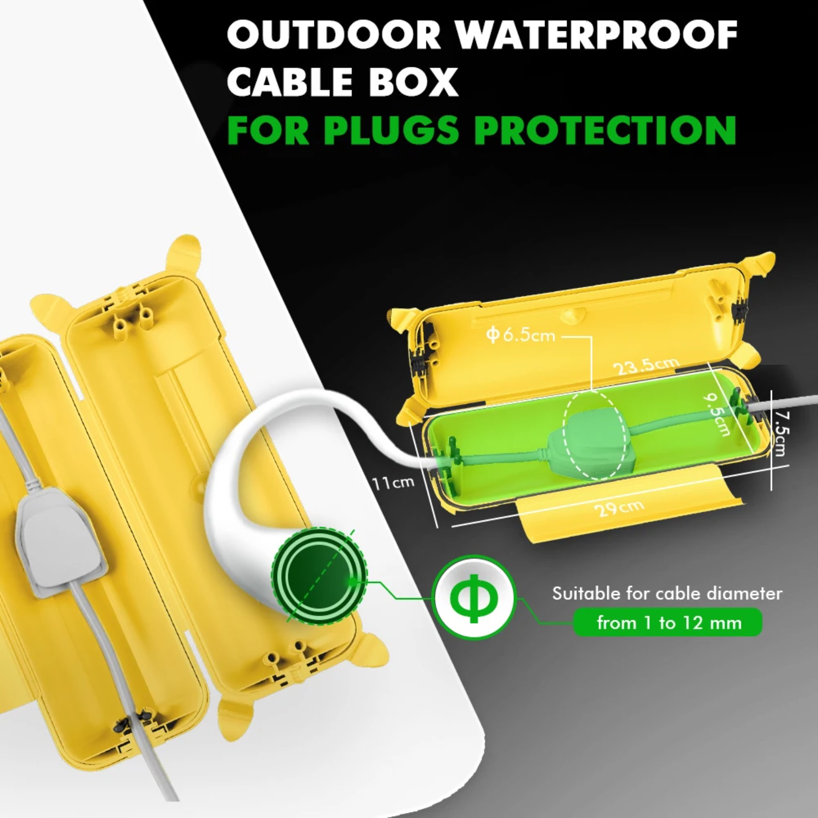 Penutup Kabel Ekstensi Luar Ru - Outdoor Power Strip ulasan dan harga
