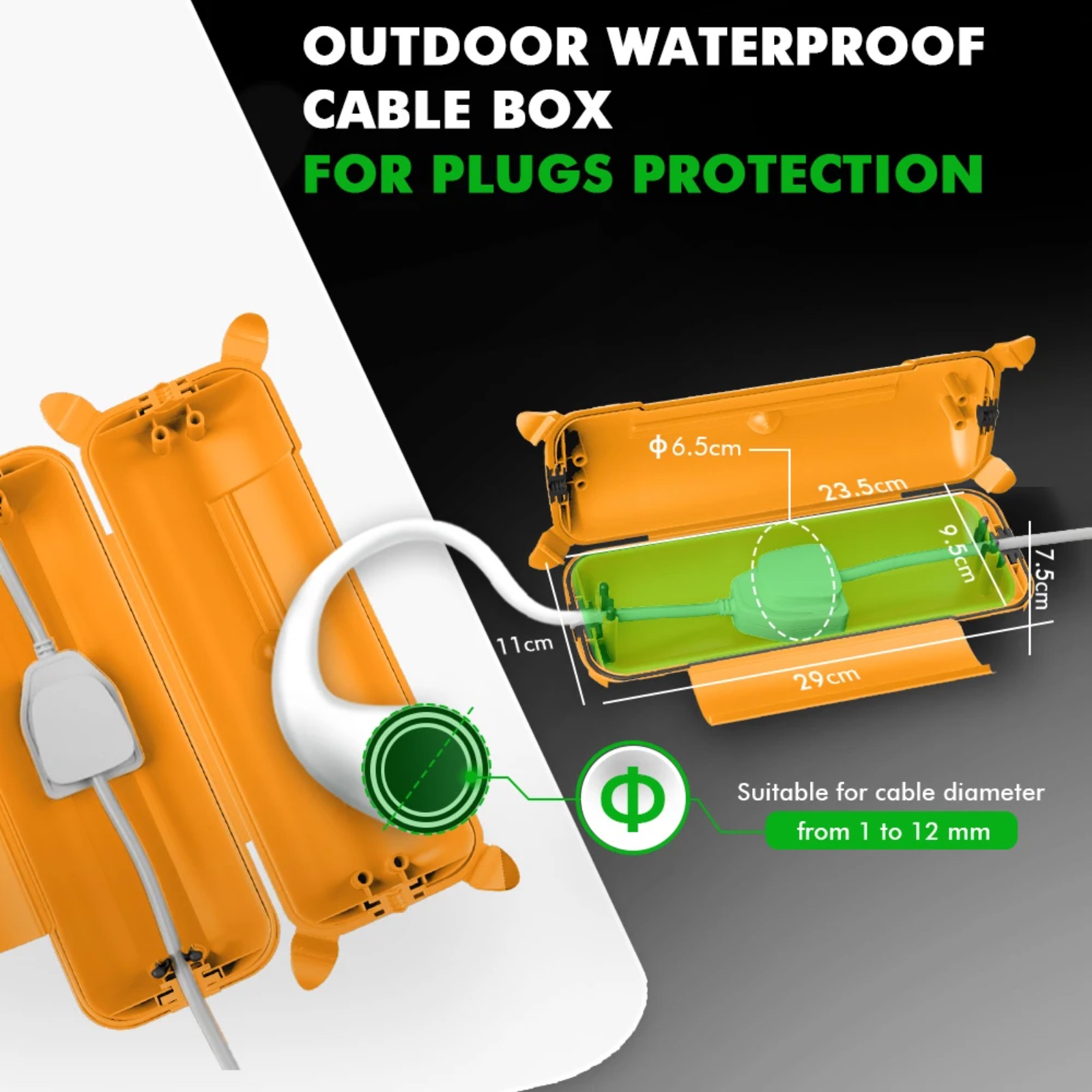 Penutup Kabel Ekstensi Luar Ru - Outdoor Power Strip ulasan dan harga