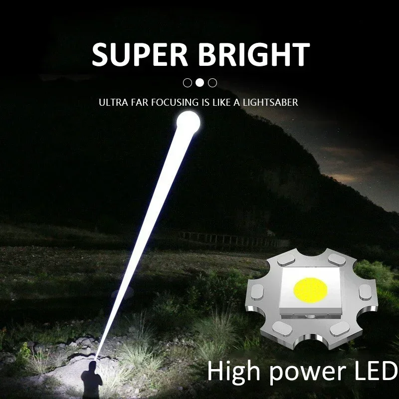 Senter LED 900000LM yang Kuat, - Outdoor Power Works ulasan dan harga