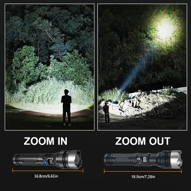 Senter LED 900000LM yang Kuat, - Outdoor Power Works ulasan dan harga
