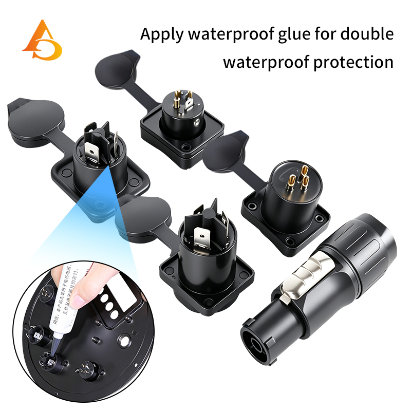 10 buah Konektor Daya Powercon - Outdoor Power Socket With Lock ulasan dan harga