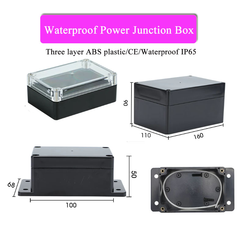 Kotak Plastik ABS Hitam Tahan  - Outdoor Power Junction ulasan dan harga
