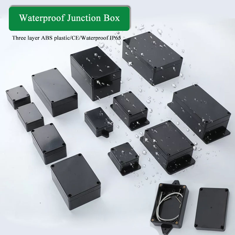 Kotak Plastik ABS Hitam Tahan  - Outdoor Power Junction ulasan dan harga