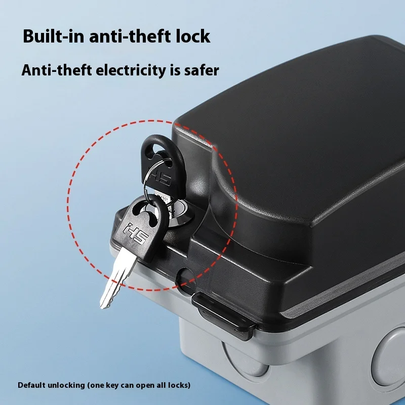 Soket Tahan Air Luar Ruangan K - Outdoor Power Socket With Lock ulasan dan harga