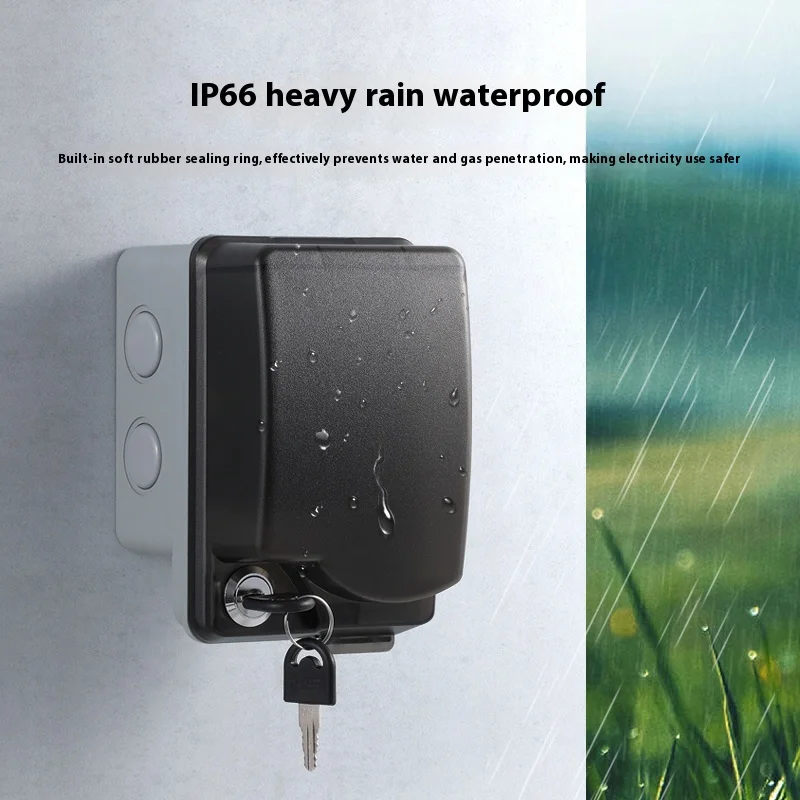 Soket Tahan Air Luar Ruangan K - Outdoor Power Socket With Lock ulasan dan harga