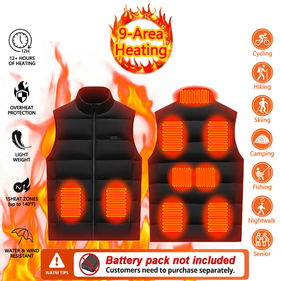 Rompi Pemanas 9 Area Pria Wani - Outdoor Powersports ulasan dan harga
