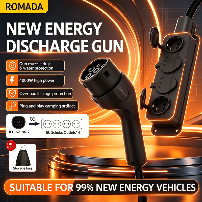 ROMADA Pistol Pengisian Daya K - Outdoor Power Strip ulasan dan harga
