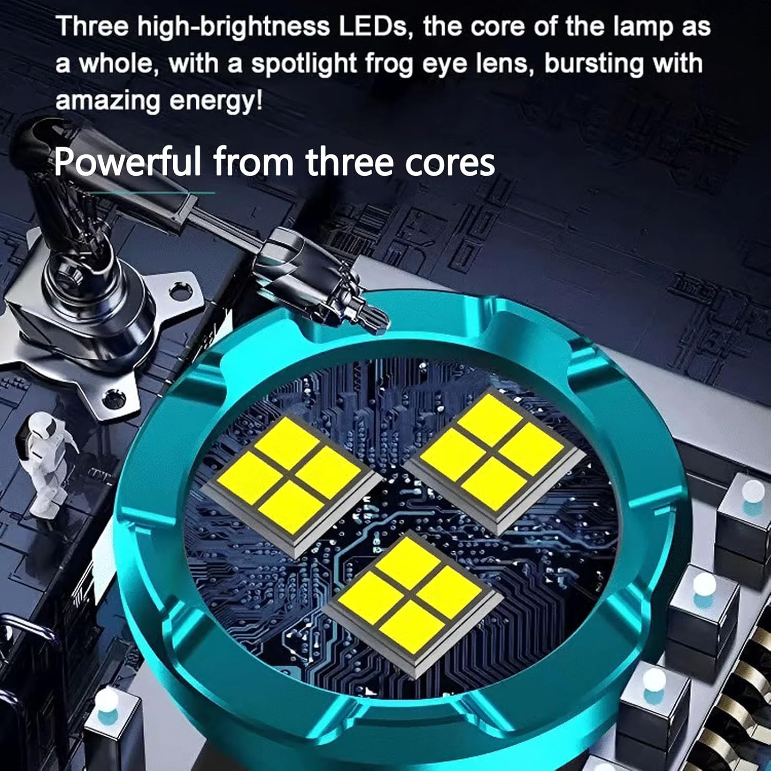 Senter Taktis Daya Tinggi 3LED - Outdoor Power Supply ulasan dan harga