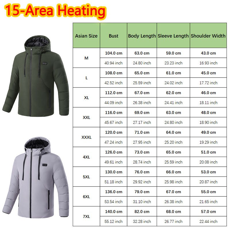 Jaket Pemanas Huelora 11 Area  - Outdoor Power Works ulasan dan harga