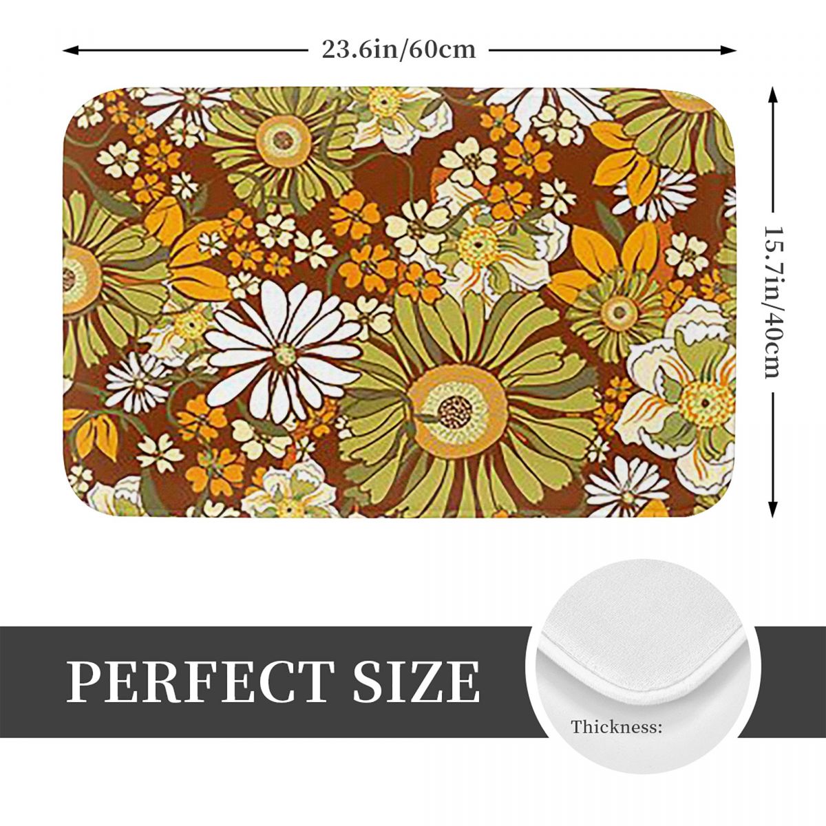 Karpet Anti Selip Pola Flower  - Outdoor Kitchen Power ulasan dan harga