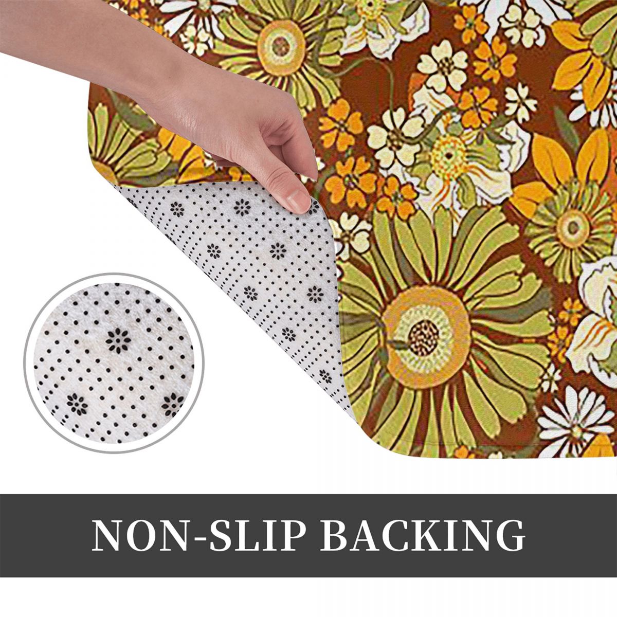 Karpet Anti Selip Pola Flower  - Outdoor Kitchen Power ulasan dan harga